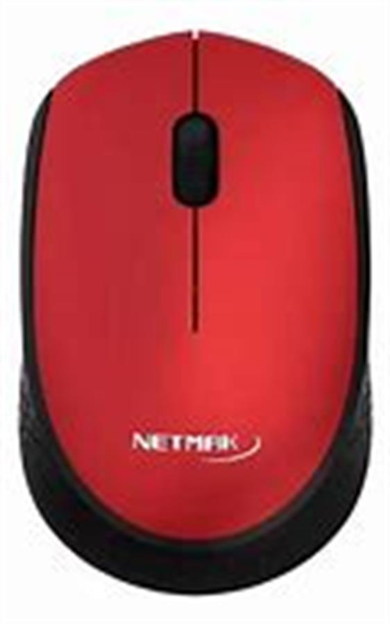 Mouse inalambrico Rojo Netmak M680