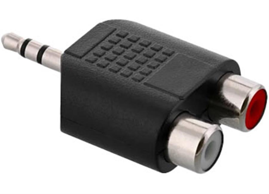 ADAPTADOR PLUG 3.5 M STEREO A 2 JACK RCA H