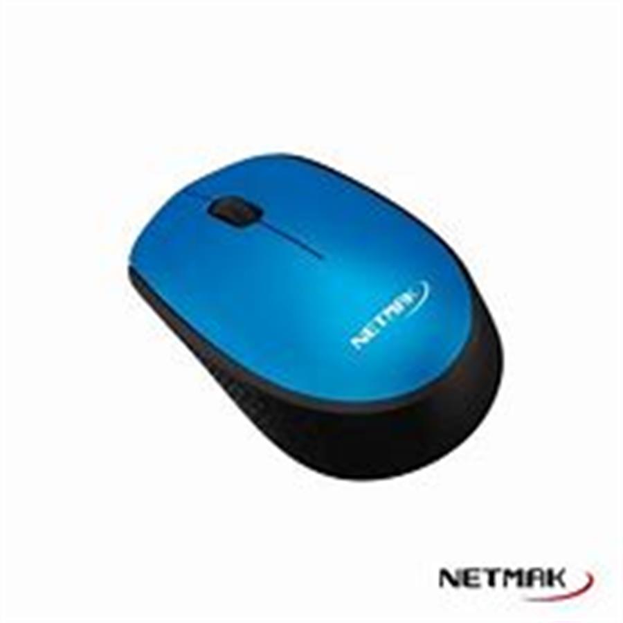 Mouse inalambrico Azul Netmak M680