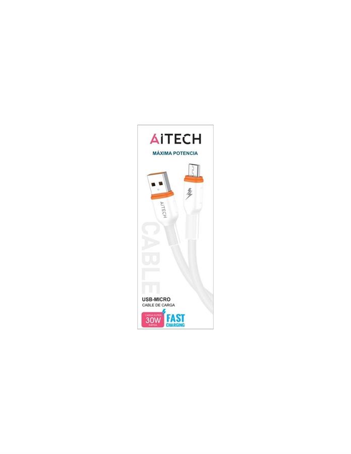 CABLE AITECH CARGA RAPIDA 30W USB MICRO