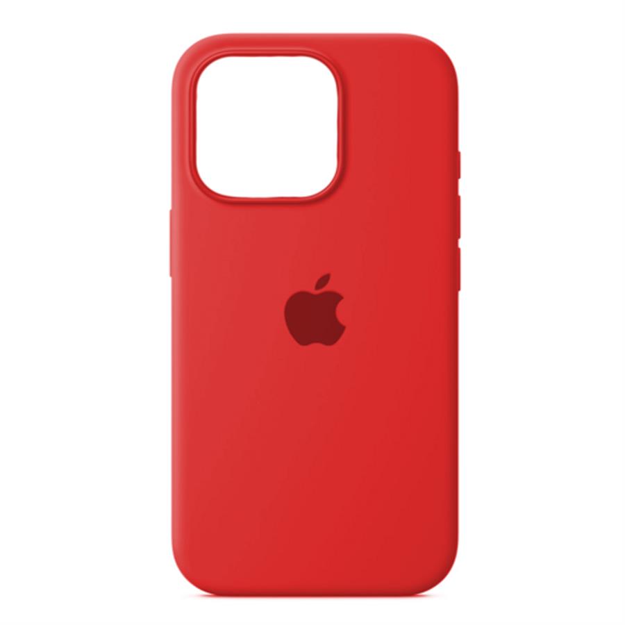 Funda silicone case iPhone 15 PRO MAX ROJA