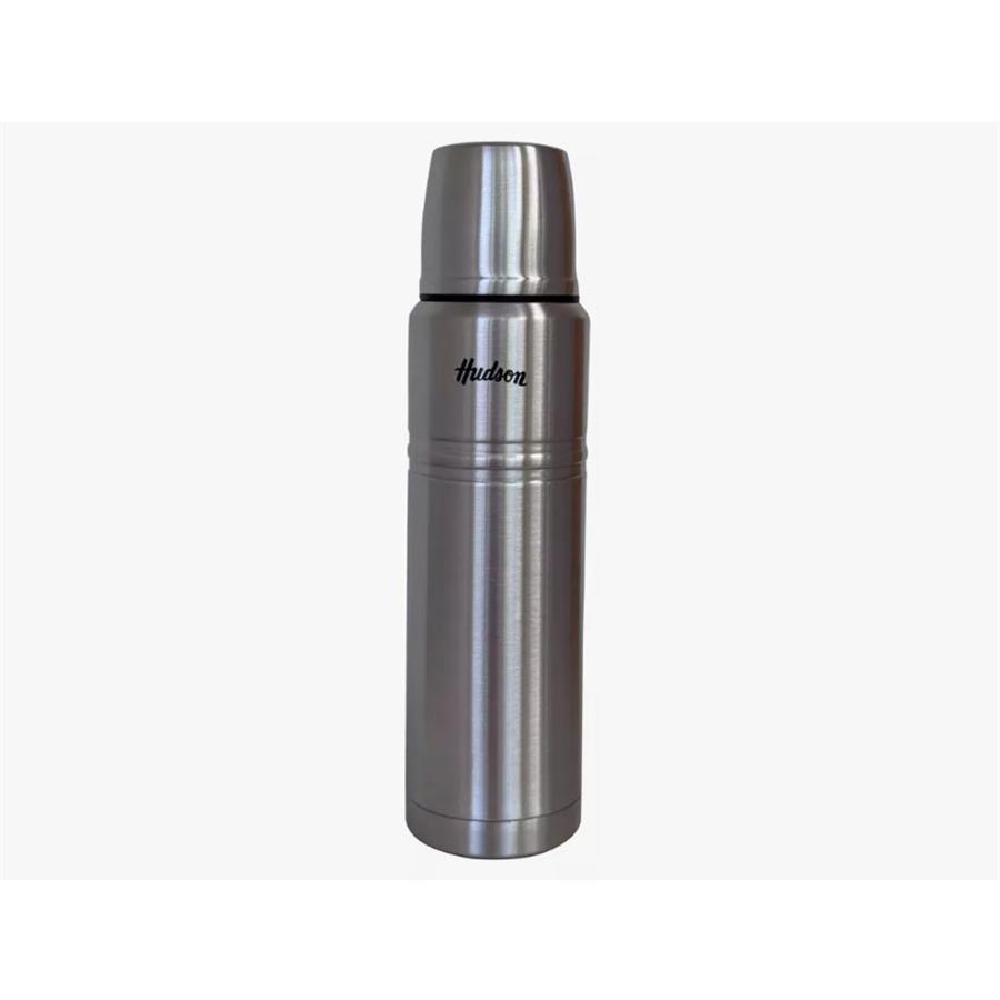 Termo HUDSON 1LT TAPON PUSH ACERO