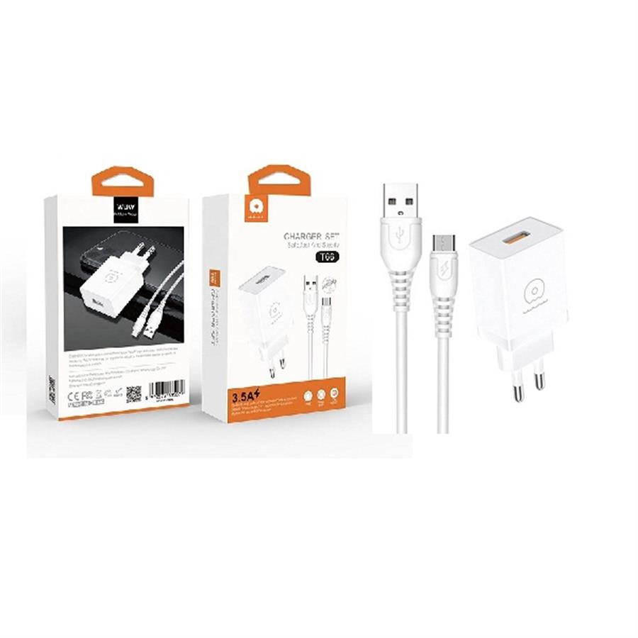 Cargador micro usb 3.5a Wuw