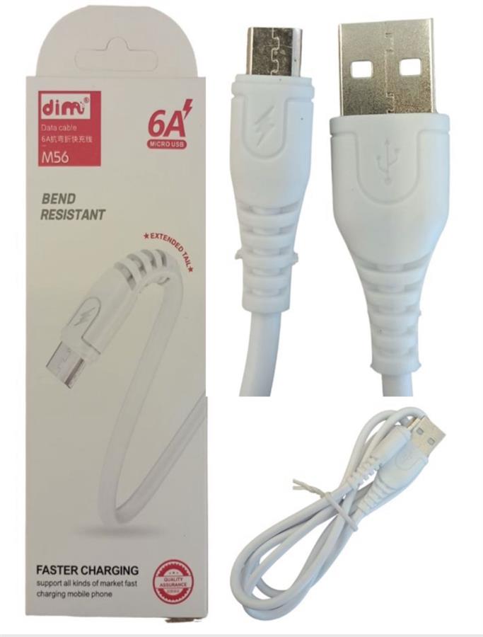 Cable de carga micro usb 6 amp Dim