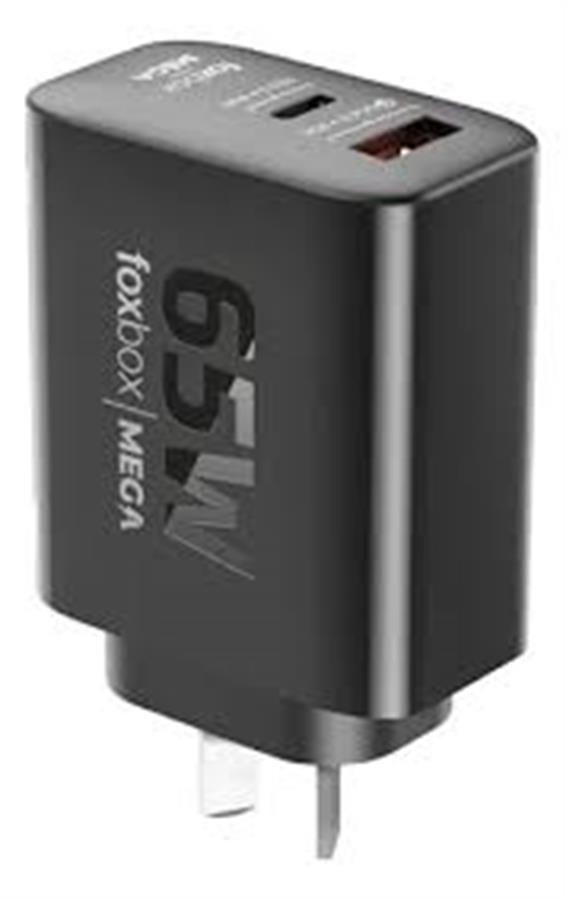 CARGADOR FOXBOX MEGA 65WATTS SIN CABLE