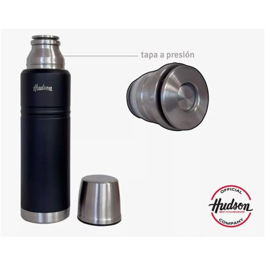 Termo acero 500cc tapon push Hudson